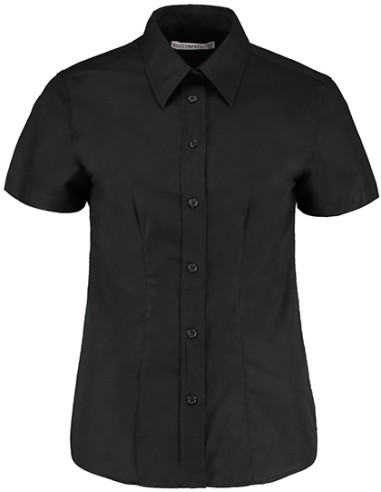 K-KK360-Womens Tailored Fit Workwear Oxford Shirt Short Sleeve